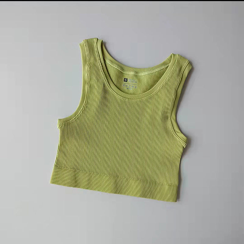 Seamless Single-layer Sports I-shaped Vest Women's Quick-drying Running