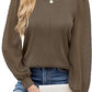 Women's Round Neck Chiffon Puff Sleeve Fashion