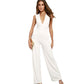 Women's V-neck Sleeveless Halter Jumpsuit