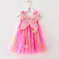 Children's Fashion Personality Rainbow Mesh Dress