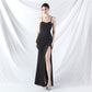 Female Solid Color High-end Camisole Evening Dress