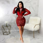 Robe à paillettes tendance pour femme