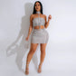 Fashion Tube Top Package Hip Skirt