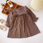Ruffled Long Sleeve Girl Princess Skirt