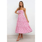Small Floral Print Sweet Spaghetti-strap Dress