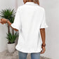 Women's Solid Color Fashion Ruffles Loose Shirt