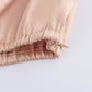 New Navel Cut Short Long Sleeve Top With Waist Pleated Irregular Hem Suit