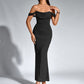 Women's Off-shoulder Skinny Sheath Long Dress