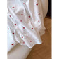 Love Full Print Lapel Long Sleeve Shirt Women