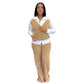 Fake Two Pieces Shirts Vest Stitching Sweater Pants Suit