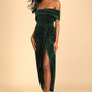 Women's Personalized Velvet Off-shoulder Dress