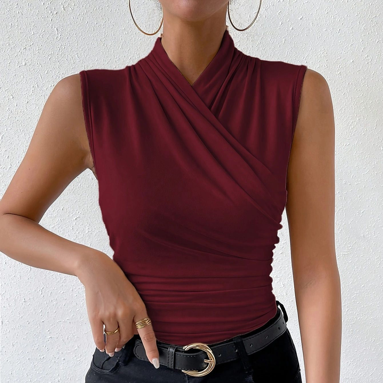Women's Elegant Solid Color Fashion T-shirt