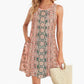 Women's Vest Dress Round Neck Sleeveless 3D Printing