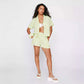 Pajamas Plaid Printed Women's Shirt Suit