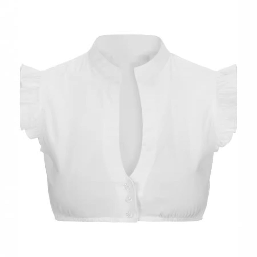 Women's Fashion Personalized Dingdong White Shirt