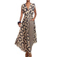 Temperament Twinset Backless Lace-up Straight-leg Pants Women's Suit