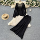 Coat High Waist Skirt Two-piece Set