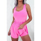 European American Simple Versatile Slim Slimming High Waist Short Shorts