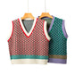 Gilet ample en tricot sans manches pour femme
