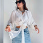 Women's Fashion Casual Lace Up Long-sleeved Cardigan