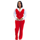 Fake Two Pieces Shirts Vest Stitching Sweater Pants Suit