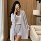 Home Wear Women's Half Velvet Thick Loose Pajamas Suit