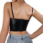 European And American Ins Leather Camisole