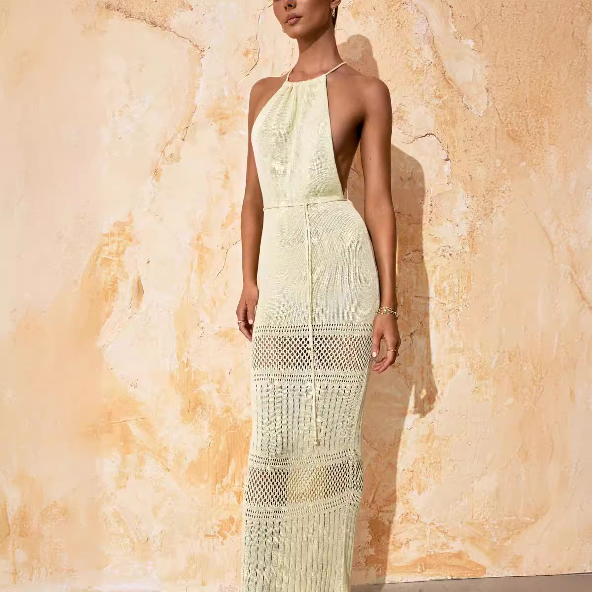 European And American Vacation Style Long Dress