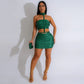 Fashion Tube Top Package Hip Skirt