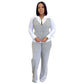 Fake Two Pieces Shirts Vest Stitching Sweater Pants Suit