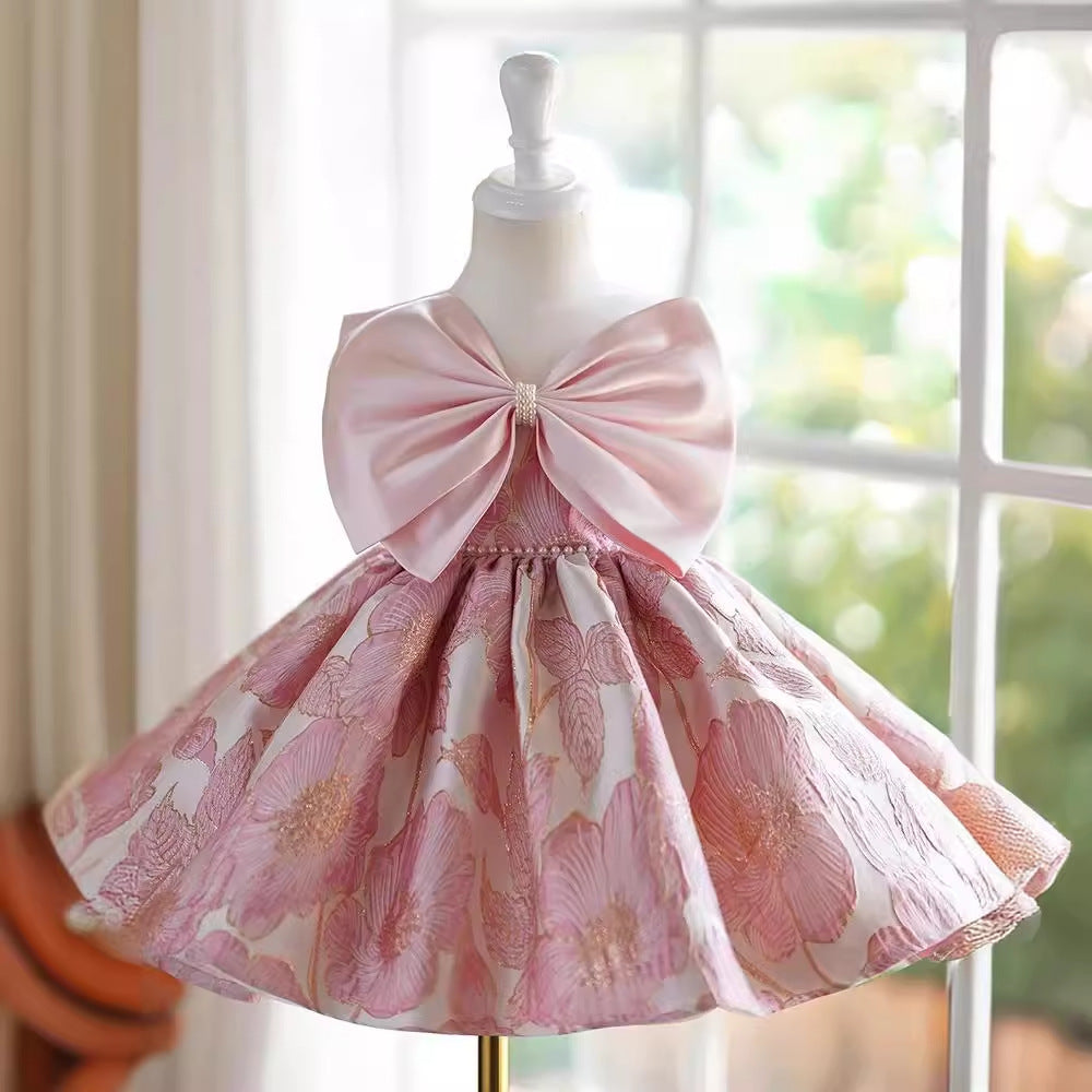 Senior Girl Piano Performance Costume Princess Dress