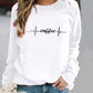 Pull col rond à motif imprimé XINGX