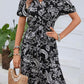 Robe chemise d'été ample à manches courtes