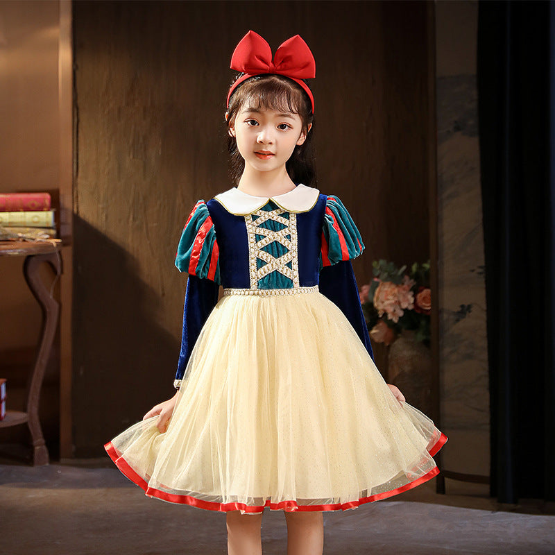 Children's Autumn Clothing Headband Princess Dress