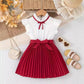 Embroidered Flowers Holiday Party Dress Girl