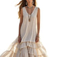 Women's Cotton And Linen Loose Large Skirt Sleeveless Dress