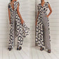 Temperament Twinset Backless Lace-up Straight-leg Pants Women's Suit