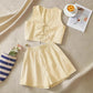 Loose Back Patch Pocket Striped Suit