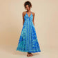 Women's Floral Print Sling Holiday Style Dress