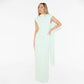 Women's New Solid Color Round Neck Sleeveless Backless Lace Up Dress