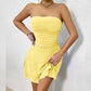 Women's Clothing Tube Top Package Hip Dress