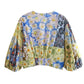 European And American Summer Wind Women's New Long Sleeve Bow Tie Printed Top