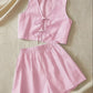 Loose Back Patch Pocket Striped Suit