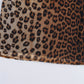 Robe dos nu à imprimé léopard pour femme