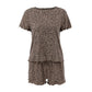 European And American Ladies Leopard Print Short Sleeve