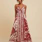 Women's Floral Print Sling Holiday Style Dress