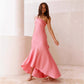 Slim-fit Oblique Shoulder Strap Backless Fishtail Dress
