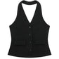 Women's Waistcoat Linen Vest Suit