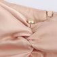 New Navel Cut Short Long Sleeve Top With Waist Pleated Irregular Hem Suit