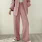 Pink Suit Jacket Spring Autumn Women's Design Sense Niche
